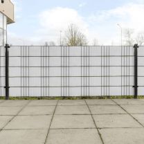  Balkonschermen 10 st 255x19 cm poly rattan wit