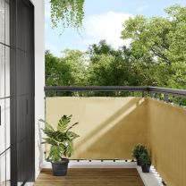  Balkonscherm 90x600 cm 100% oxford polyester zandkleurig