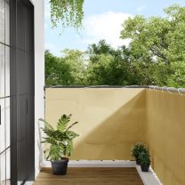  Balkonscherm 120x500 cm 100% oxford polyester zandkleurig