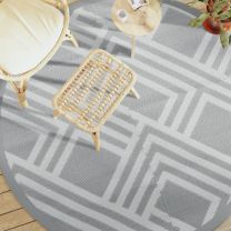  Buitenkleed ARAKIL  200 cm polypropeen grijs