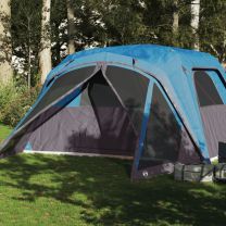 Gezinstent met luifel 6-persoons waterdicht blauw
