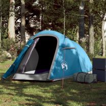  Tunneltent 2-persoons waterdicht blauw