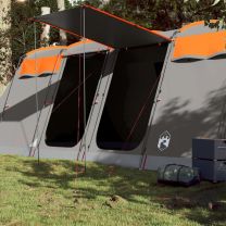 Tunneltent 10-persoons waterdicht grijs en oranje