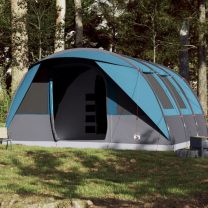  Tunneltent 7-persoons waterdicht blauw