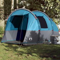  Tunneltent 4-persoons waterdicht blauw