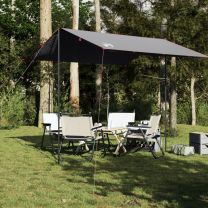  Kampeerluifel waterdicht 300x294 cm grijs en oranje