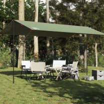  Kampeerluifel waterdicht 500x294 cm groen