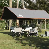  Kampeerluifel waterdicht 500x294 cm grijs en oranje