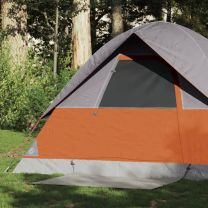  Koepeltent 2-persoons waterdicht grijs en oranje