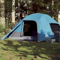  Koepeltent 4-persoons waterdicht blauw