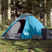  Koepeltent 4-persoons waterdicht blauw