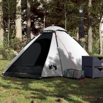  Koepeltent 4-persoons waterdicht verduisterend stof wit