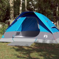  Koepeltent 4-persoons waterdicht blauw