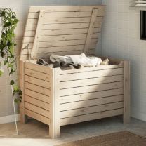  Opbergbox met deksel RANA 80x49x54 cm massief grenenhout