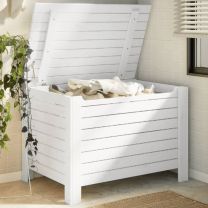  Opbergbox met deksel RANA 100x49x54 cm massief grenenhout wit