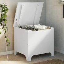  Opbergbox met deksel RANA 60x49x54 cm massief grenenhout wit