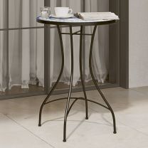  Bistrotafel  50x70 cm keramiek blauw en wit