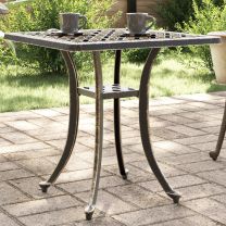  Tuintafel 53x53x53 cm gietaluminium bronskleurig