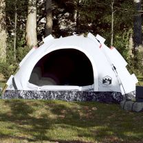  Tent 4-persoons snelontgrendeling verduisterende stof wit
