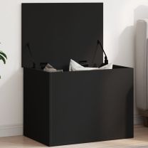  Opbergbox 60x42x46 cm bewerkt hout zwart