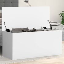  Opbergbox 100x42x46 cm bewerkt hout wit