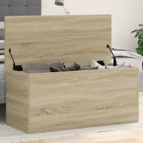 Opbergbox 100x42x46 cm bewerkt hout sonoma eikenkleurig