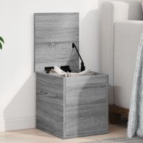  Opbergbox 30x35x35 cm bewerkt hout grijs sonoma eikenkleurig