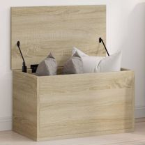  Opbergbox 60x35x35 cm bewerkt hout sonoma eikenkleurig