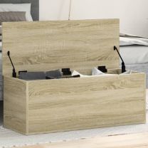  Opbergbox 90x35x35 cm bewerkt hout sonoma eikenkleurig