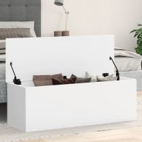  Opbergbox 102x35x35 cm bewerkt hout wit