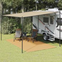  Tenttapijt 250x400 cm HDPE zandkleurig