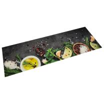 Keukenmat wasbaar kruidenprint 60x180 cm fluweel