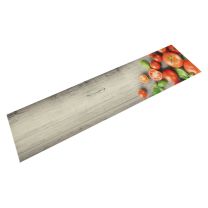  Keukenmat wasbaar tomatenprint 60x300 cm fluweel