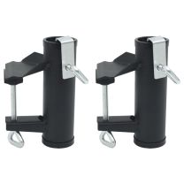  Parasolklemmen voor balkon 2 st 25-38 mm staal
