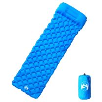  Kampeermatras met gentegreerd kussen opblaasbaar blauw
