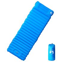  Kampeermatras met gentegreerd kussen zelfopblazend blauw