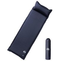  Kampeermatras met gentegreerd kussen zelfopblazend grijs