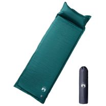  Kampeermatras met gentegreerd kussen zelfopblazend groen