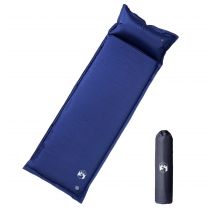  Kampeermatras met gentegreerd kussen zelfopblazend marineblauw
