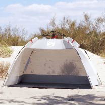  strandtent 2-persoons waterdicht snelontgrendeling grijs