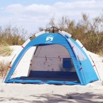  Strandtent 2-persoons waterdicht snelontgrendeling azuurblauw