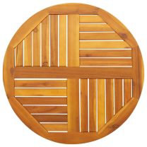  Tafelblad rond  70x2 cm massief acaciahout