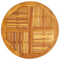  Tafelblad rond  80x2,2 cm massief acaciahout