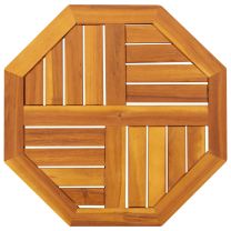  Tafelblad achthoekig 50x50x2 cm massief acaciahout