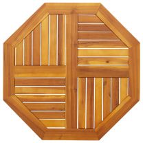  Tafelblad achthoekig 70x70x2 cm massief acaciahout