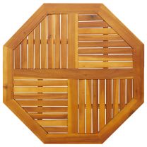  Tafelblad achthoekig 90x90x2,2 cm massief acaciahout