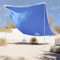  Strandluifel met zandankers 214x236 cm blauw