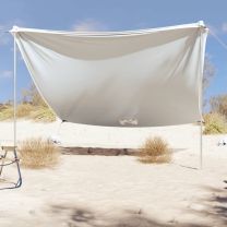  Strandluifel met zandankers 304x300 cm grijs