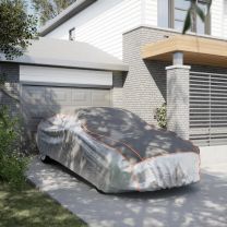  Autohoes voor sedan hagelbescherming XXL zilverkleurig en grijs