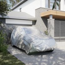  Autohoes voor SUV met gespriemen L volledig PEVA zilverkleurig